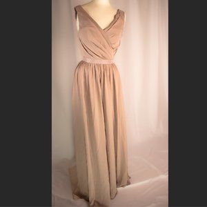 AW Bridal Gwyneth Dress in Taupe (Size 6) NWT